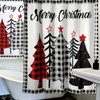 2 Pcs Christmas Shower Curtain Set 72 x 72 Inch
