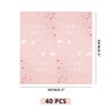 40 Happy Birthday Napkins, Pink Rose Gold Napkins, Birthday Napkins,