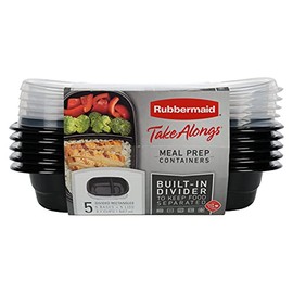 Rubbermaid 2042882 TakeAlongs Meal prep Food Storage OS 3.7 cups 5PK