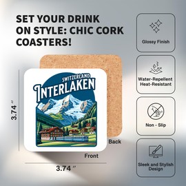 Interlaken Switzerland Sticker Travel Outdoors Decal Vinyl Small Waterproof for Water Bottle Mug Passport Scrapbook Notebook Laptop Tumbler Skateboard Computer Phone 4" ID44990