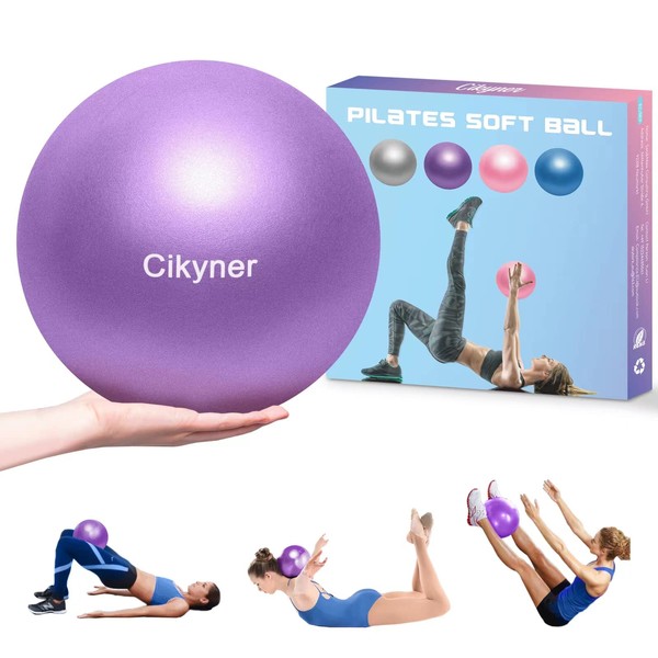 Cikyner Soft Pilates Ball, Small Exercise Ball 23-25cm Mini Gym