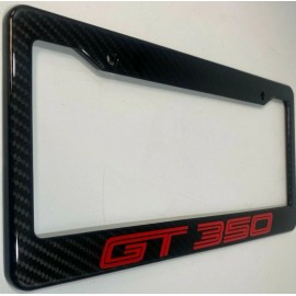 Unbranded Ford Mustang GT350 Hydro Carbon Fiber License Plate Frame. Color Choice