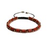 2Pcs 6x8mm Tube Bead Healing Stone Adjustable Beaded Bracelet -
