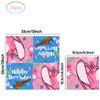 Pink Cartoon Animation Luau Birthday Party Supplies, include 20 Plates