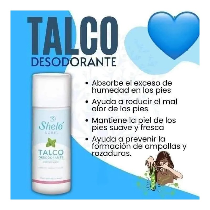 2 Talco + Crema Desodorante Pies Frescos & Sin Olor