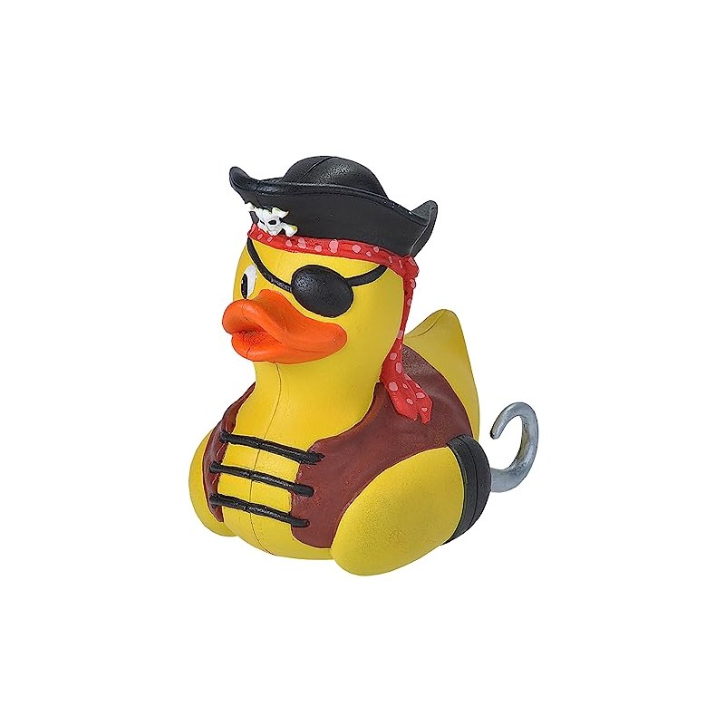 Wild Republic Rubber Duck Pirata, Papera Di Gomma, Papera Giocattolo,