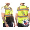 Kolossus Custom High Visibility Safety Vest Front Pockets Reflective Tape