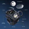 Wrist Flashlight Waterproof Rechargeable 5 Modes Watch Flashlight with Compass