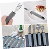 Ipetboom 1 Set Adaptive Tableware for Elderly Portable Slip Utensils