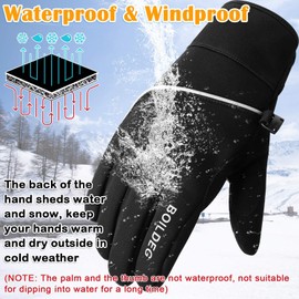 BOILDEG Cycling Gloves Outdoor Windproof Touchscreen Anti-slip Shock-absorbing Pad Bicycle Biking Gloves for Men & Women