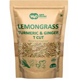 Lemongrass Loose Leaf Herbal Tea with Benefits of Turmeric and Ginger, Caffeine Free, 224g (8-ounce), Culinary Use (Pack of 1)