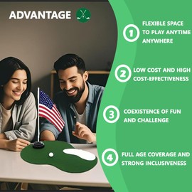 Moriintl 4 Set Golf Centerpieces Table Decorations Golf Party Supplies Including Ball Sand Trap Red Flag Plastic Flag Stand for Sport Themed Birthday Party Decor (Green Golf centerpieces set1)