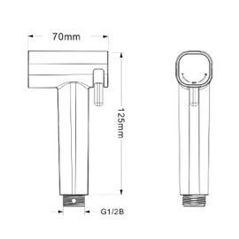 Bidet Hand Shower, ABS Shower Head, Toilet Hand Shower, Bidet Sprayer with Dual Mode (Jet/Stream), Adjustable Shower Sprayer, Hand Bidet Sprayer for Pets, Shower, Bathroom, Toilet