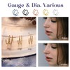 BodyBonita 2-8 Pieces Soft Nose Ring Made of 316L Stainless
