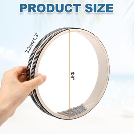 MECCANIXITY 8 Inches Ocean Sea Wave Sound Drum Musical Instruments Percussion Hand Drums with Wave Beads Ocean Sounds for Meditation & Relaxation