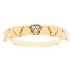 Boston Bay Diamonds Diamond Triangular Pattern 14K Yellow Gold Plated