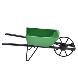 Zerodis Garden Cart,Mini 1:12 Dollouse Miniature Wheelbarrow Fairy Tale Garden Cart Dollhouse Furniture Accessories Gar for Boys and Girls