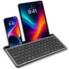 X9 Performance Teclado inalámbrico Bluetooth pequeño con soporte para teléfono
