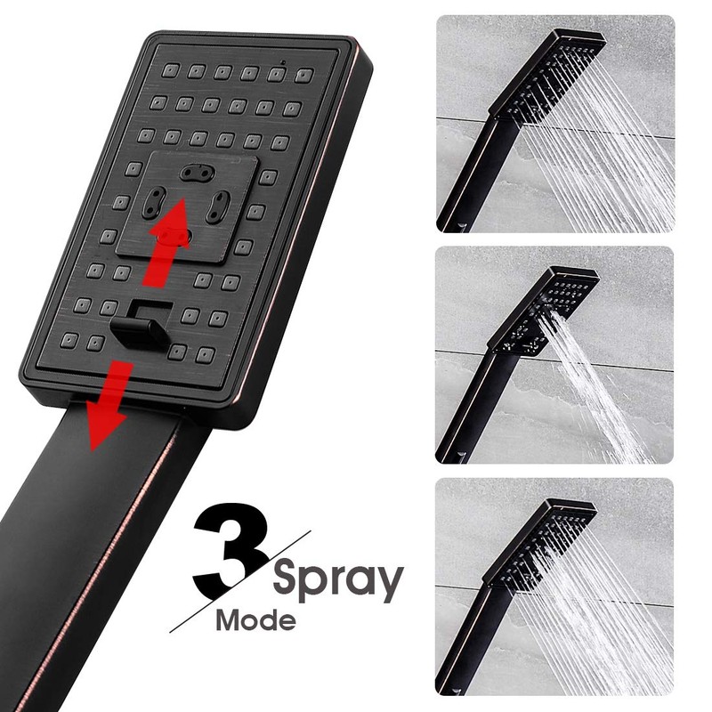 BRIGHT SHOWERS Handheld Shower Head Set High Pressure Hand Held