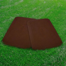 Gorilla Playsets 09-0012-PAIR-R Protective Rubber Mat for Swing Set of 2 Mats, Red
