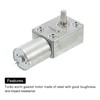 MECCANIXITY DC 6V 150RPM Turbo Worm Geared Motor 6mm D