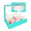 Gcardist Auto-pop Up Mint Blue 30.5x20.3x6.4cm 12Pcs Cookie Box with
