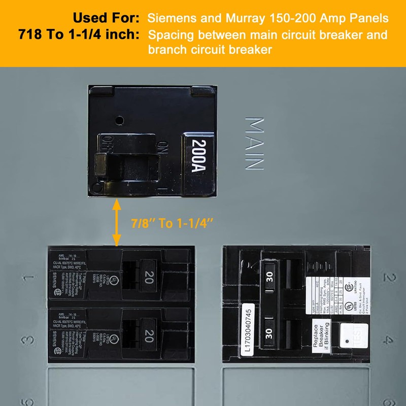 Generator Interlock Kit Compatible with Murray or Siemens 150 amp