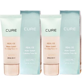 Rasensloe Cure Realoe Water Splash Calming Tone-up Sun Cream 40g x2 Kim Jeong-moon Aloe / 라센스로에 큐어 리알로에 워터 스플래쉬 카밍 톤업 선크림 40g x2개 김정문알로에