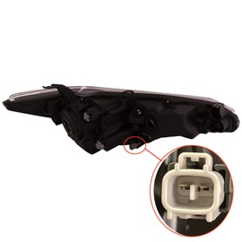 HEADLIGHTSDEPOT Compatible with/Replacement for Headlight CAPA Certified Right Hand Passenger Side 14-16 Scion tC