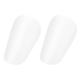 PATIKIL Soccer Shin Guards, 2 Pcs Mini Shin Pads Calf Protective Gear Shin Guards 3.23 x 2.17 Inches for Adult Men & Women Soccer Players Equipment Athletes, White