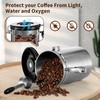 Olyzer Stainless Steel Coffee Canister 22 oz, Airtight Coffee Storage
