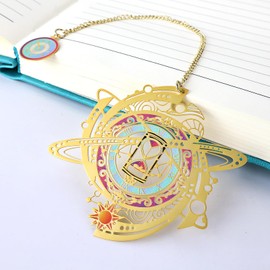 Fullturn Metal Hourglass Bookmark Graduation Gift Father's Day Gift Party Favor Birthday Friendship Stationery Gifts for Book Lovers Teacher Student Girl Friends