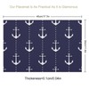 Anchor Placemats Set of 4, 12x18 Inch Summer Nautical Navy