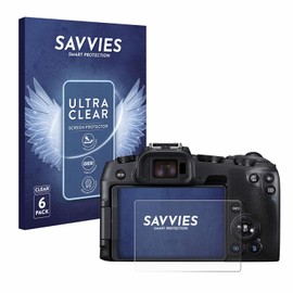Savvies Screen Protectors for Canon EOS RP Ultra Transparent Pack of 6