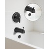 All Metal Bathtub Spout with Diverter, 5.3 Inch Tub Spout,