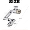 1080° Rotating Faucet Extender for Bathroom & Kitchen Sink, Dual