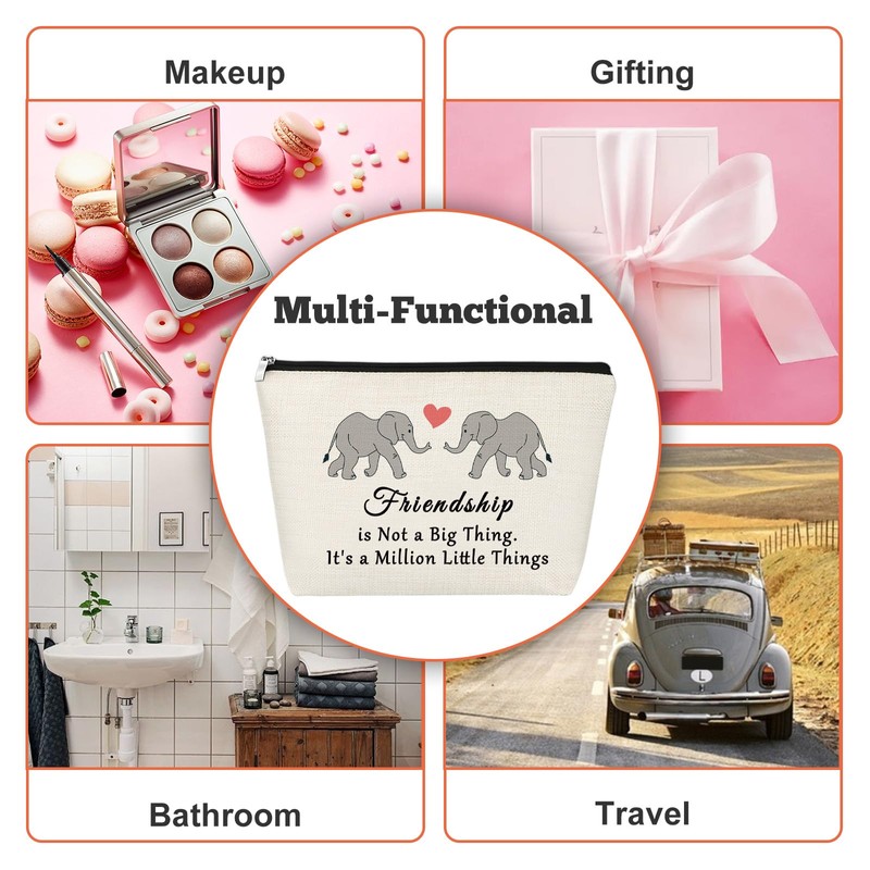 Gfhzdmf Gifts for Best Friend Makeup Bag Friendship Gifts Soul