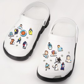 Anten Pink Shoe Charms Crocs Pin Goth and Cartoon Decoration Accessories Durable Waterproof Pin Plug, Suitable for Christmas, Party and Birthday Gifts, Polyvinyl Chloride