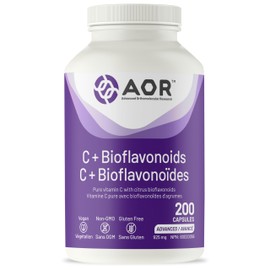 AOR AOR Vitamin C+ Bioflavonoids 925mg 200 Caps 200-Day Supply - High Potency Vitamin C Supplement with Ascorbic Acid & Citrus Bioflavonoids - Healthy Skin & Natural Recovery - Vegan, Non-GMO, Gluten-Free