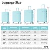 Merax Luggage 4 Compression Packing Cubes Hardside Expandable Suitcase, Light