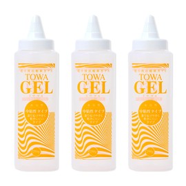 【3本セット】純国産超音波ゲル TOWAゲル（中粘性タイプ） 250g エコーゼリー 詰替用ボトル付き 超音波検査ゼリー 超音波診断用ゼリー 超音波ジェル ハード 医療 美容 超音波治療器用 保湿 弱酸性