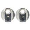MASTER LOCK Pack of 2 High Security Disc Padlocks, Security