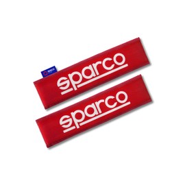 SPARCO Set of 2 Universal SPC Polyester Red Belt Pads Red Universal