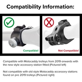 Umbrella Holder for Motocaddy Electric Golf Trolleys - 2019 Onwards S1 M1 M3 M5 M7