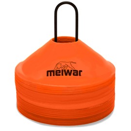 meiwar Football Hat Marking Cones Set for Football Training Set of 50 or 20, orange