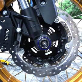 ZEXDDI Motorcycle Front Fork Sliders Wheel Frame Slider Crash Protector Axle Slider Crash Pads Compatible With S1000RR S 1000RR 2016-2024 S1000R S1000XR Accessories (Black)