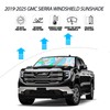 D-Lumina Windshield Sun Shade for 2019-2025 GMC Sierra 1500 2500