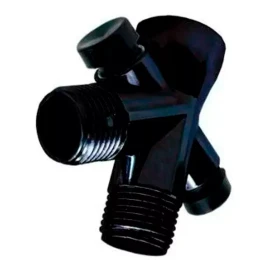 Meer Cruceta Abs Negro Mate Regadera Telefono Accesorios Baño