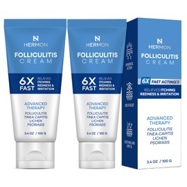 Hermon Folliculitis Cream: Effective for Folliculitis Scalp Face and Body 2Packs