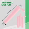 Kopperko 116mm Plastic Pop Top Tubes - Child Resistant, Pink,